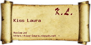 Kiss Laura névjegykártya